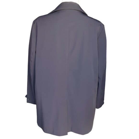 Calvin Klein SZ 42R Black Quilted Lined Men's Nylon Medium Length Overcoat - Picture 4 of 16